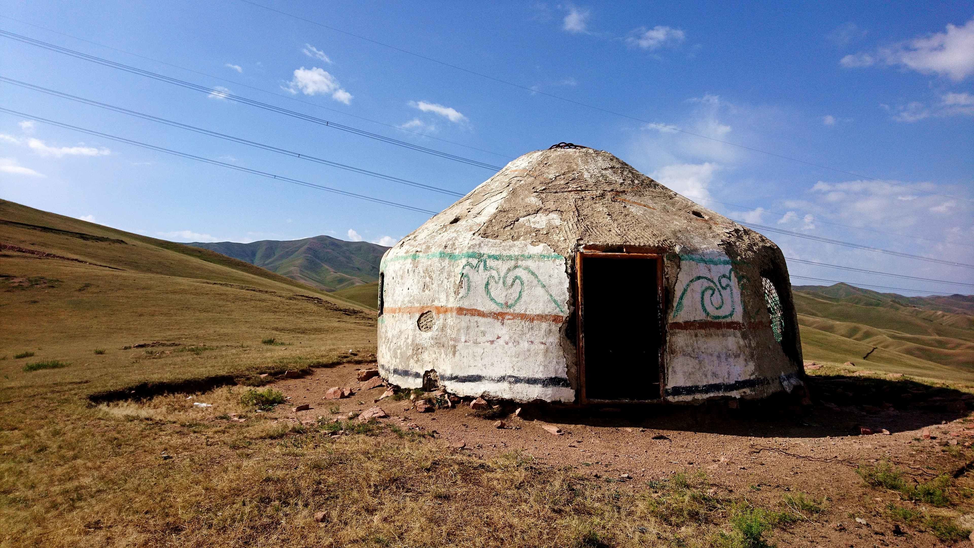 O czym piszę - kirgiska jurta